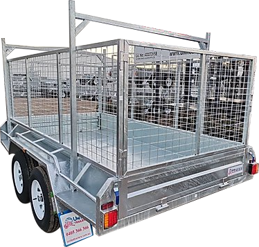 10x5 Galv Box Trailer 900mm Mesh Cage | United Trailers