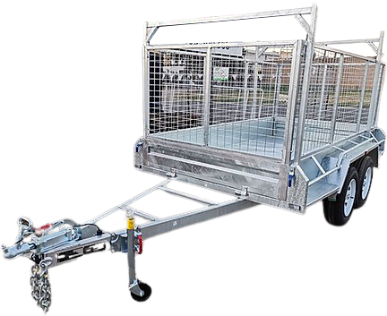 10x5 Galv Box Trailer 900mm Mesh Cage | United Trailers