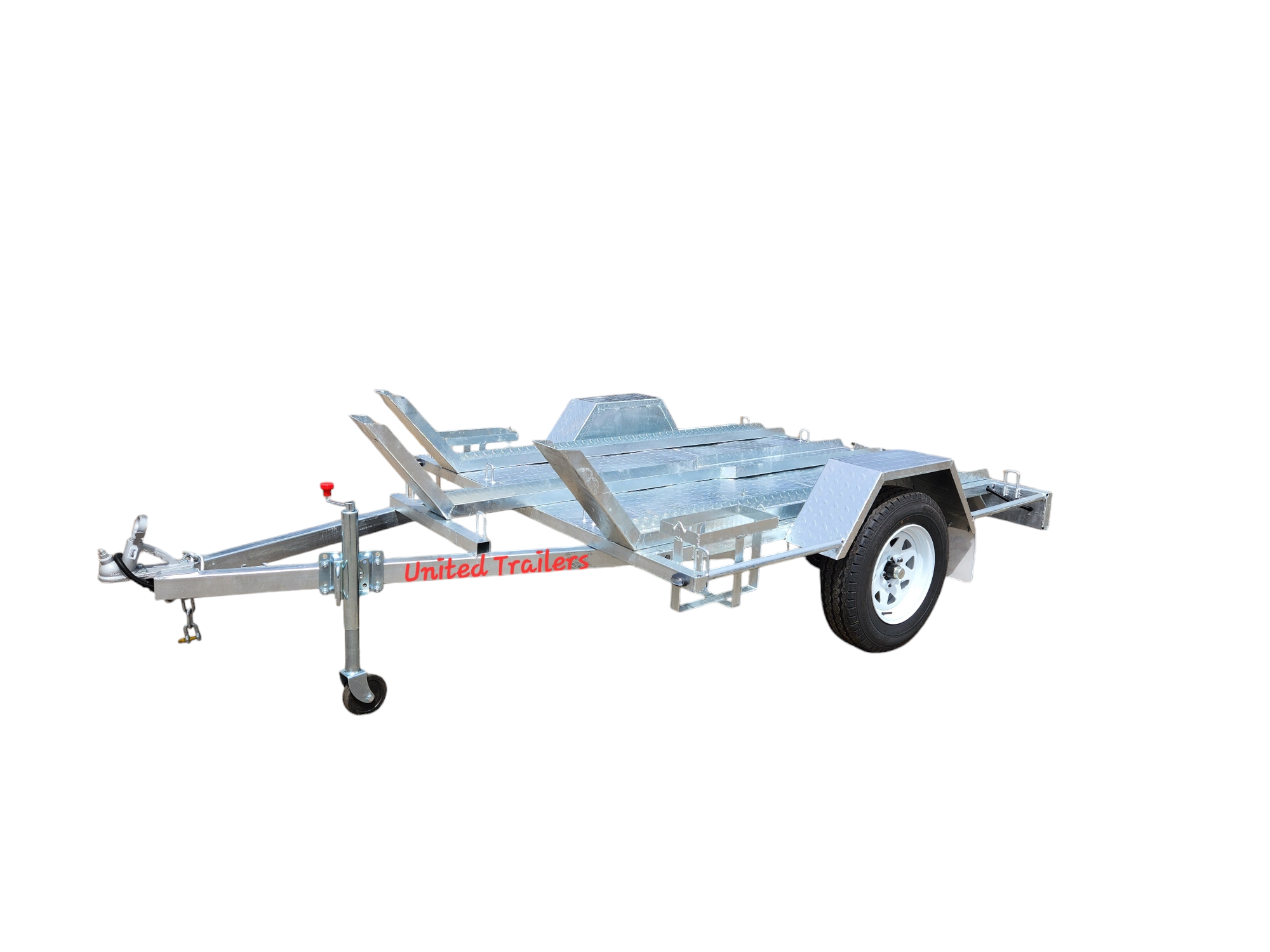 7×5 Galvanised Motorbike Trailer ATM750KG